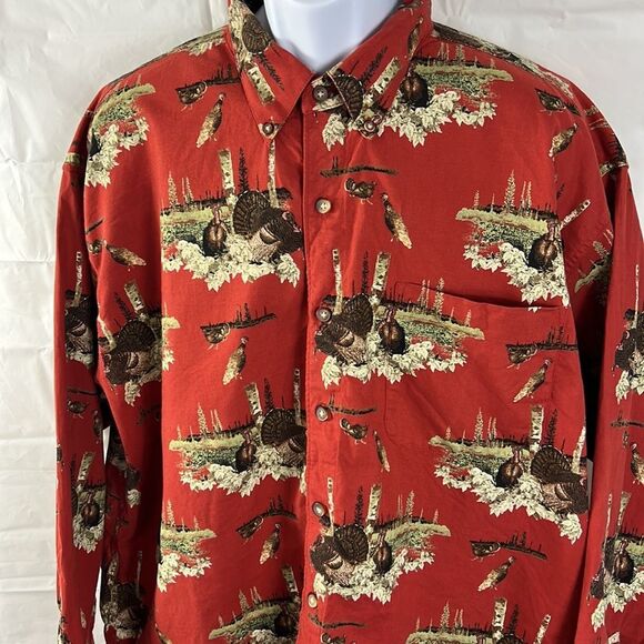 Wood Land Trail men’s long sleeve button down shirt size XXL NEW - Picture 3 of 9